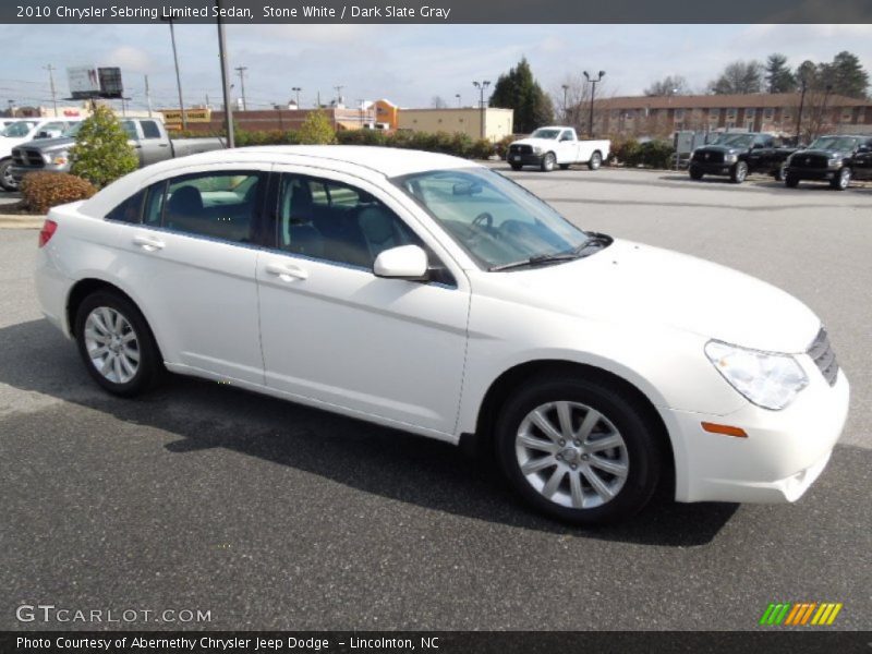 Stone White / Dark Slate Gray 2010 Chrysler Sebring Limited Sedan