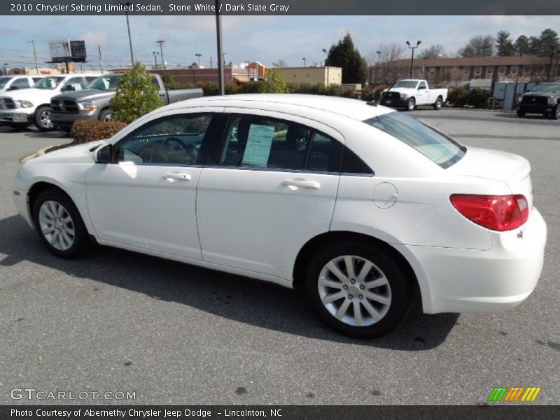 Stone White / Dark Slate Gray 2010 Chrysler Sebring Limited Sedan
