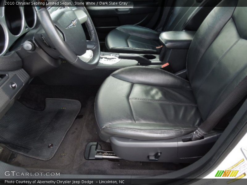 Stone White / Dark Slate Gray 2010 Chrysler Sebring Limited Sedan