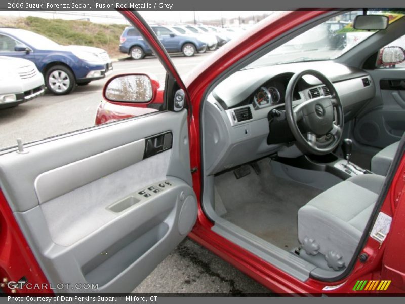 Fusion Red Metallic / Grey 2006 Suzuki Forenza Sedan