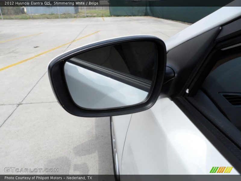 Shimmering White / Beige 2012 Hyundai Elantra GLS