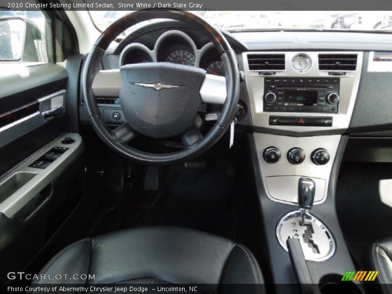 Stone White / Dark Slate Gray 2010 Chrysler Sebring Limited Sedan