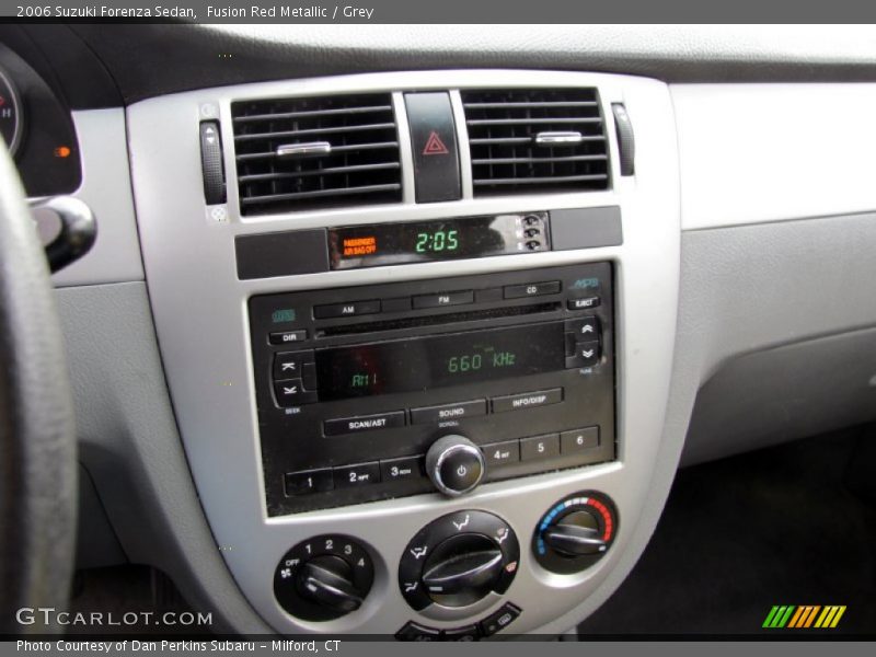 Fusion Red Metallic / Grey 2006 Suzuki Forenza Sedan
