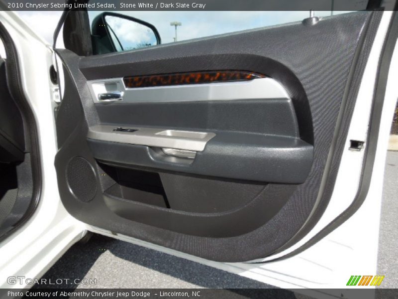Stone White / Dark Slate Gray 2010 Chrysler Sebring Limited Sedan
