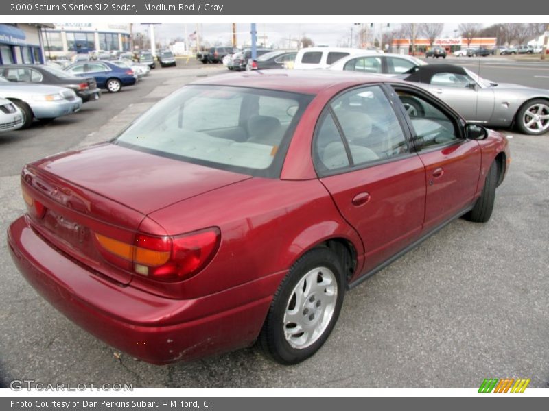 Medium Red / Gray 2000 Saturn S Series SL2 Sedan