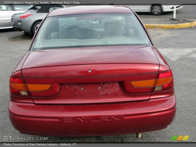 Medium Red / Gray 2000 Saturn S Series SL2 Sedan