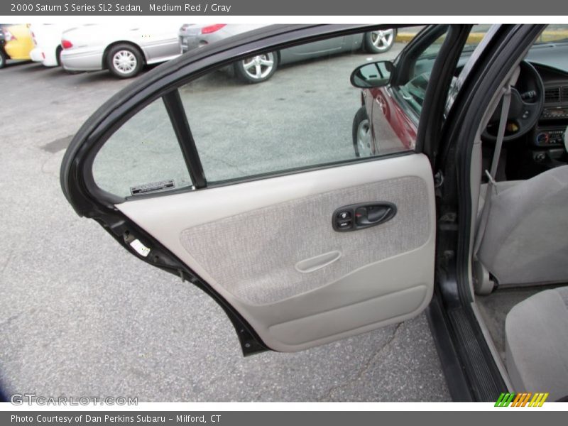 Medium Red / Gray 2000 Saturn S Series SL2 Sedan