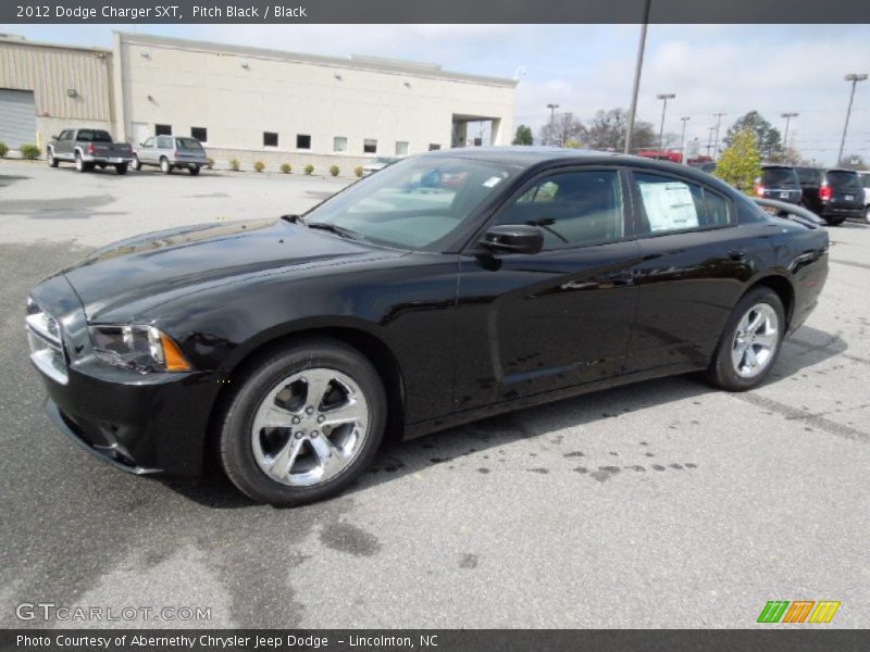 Pitch Black / Black 2012 Dodge Charger SXT