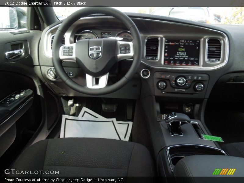 Pitch Black / Black 2012 Dodge Charger SXT