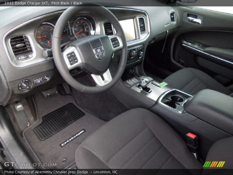 Pitch Black / Black 2012 Dodge Charger SXT