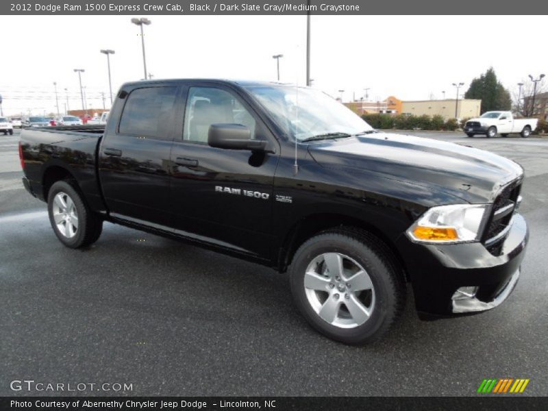Black / Dark Slate Gray/Medium Graystone 2012 Dodge Ram 1500 Express Crew Cab