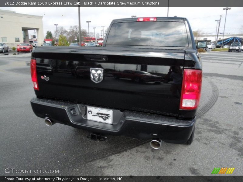 Black / Dark Slate Gray/Medium Graystone 2012 Dodge Ram 1500 Express Crew Cab