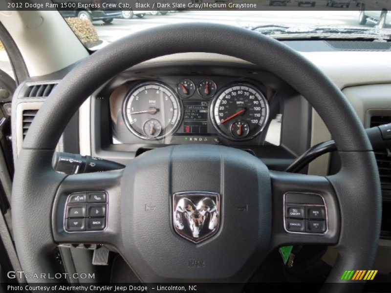 Black / Dark Slate Gray/Medium Graystone 2012 Dodge Ram 1500 Express Crew Cab