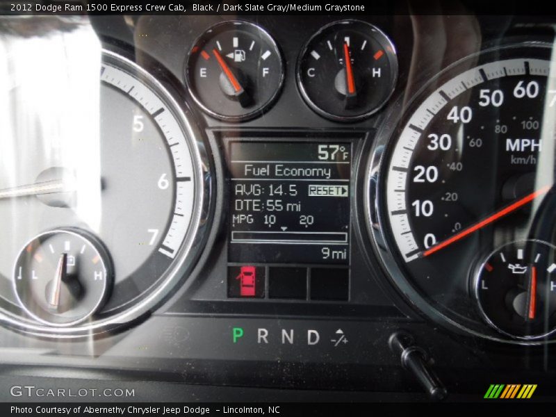 Black / Dark Slate Gray/Medium Graystone 2012 Dodge Ram 1500 Express Crew Cab