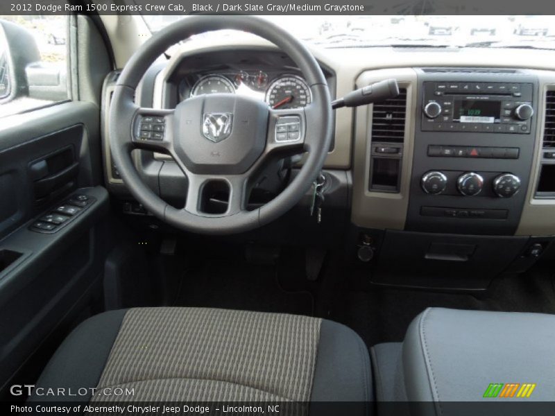 Black / Dark Slate Gray/Medium Graystone 2012 Dodge Ram 1500 Express Crew Cab