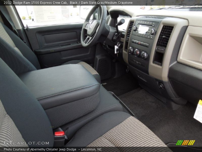 Black / Dark Slate Gray/Medium Graystone 2012 Dodge Ram 1500 Express Crew Cab