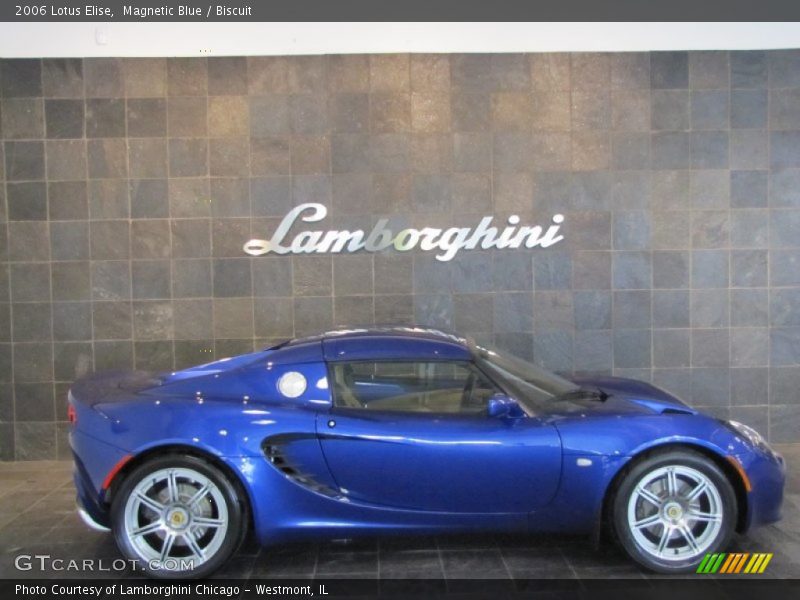 Magnetic Blue / Biscuit 2006 Lotus Elise