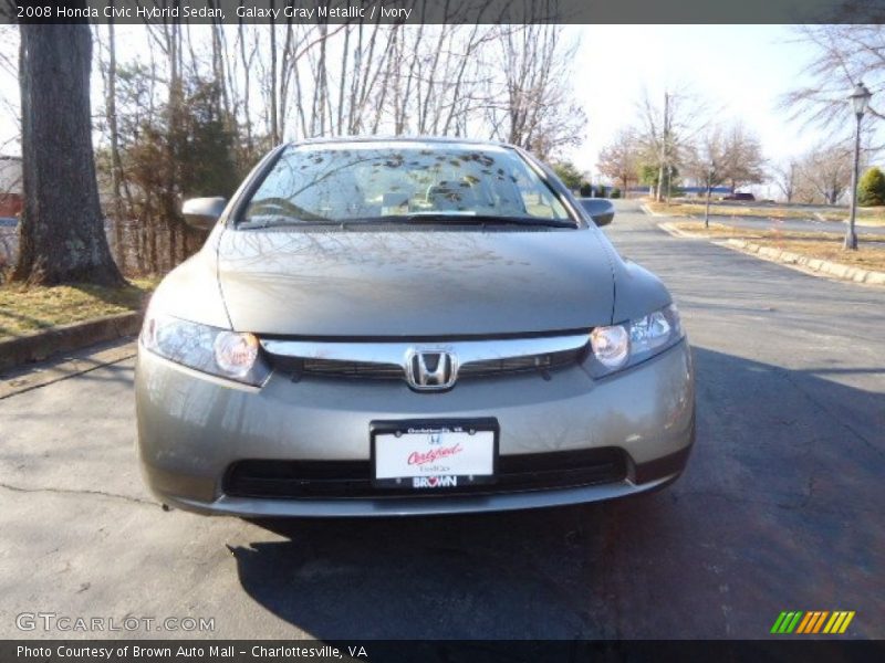 Galaxy Gray Metallic / Ivory 2008 Honda Civic Hybrid Sedan