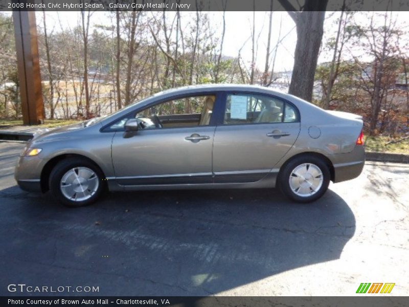 Galaxy Gray Metallic / Ivory 2008 Honda Civic Hybrid Sedan