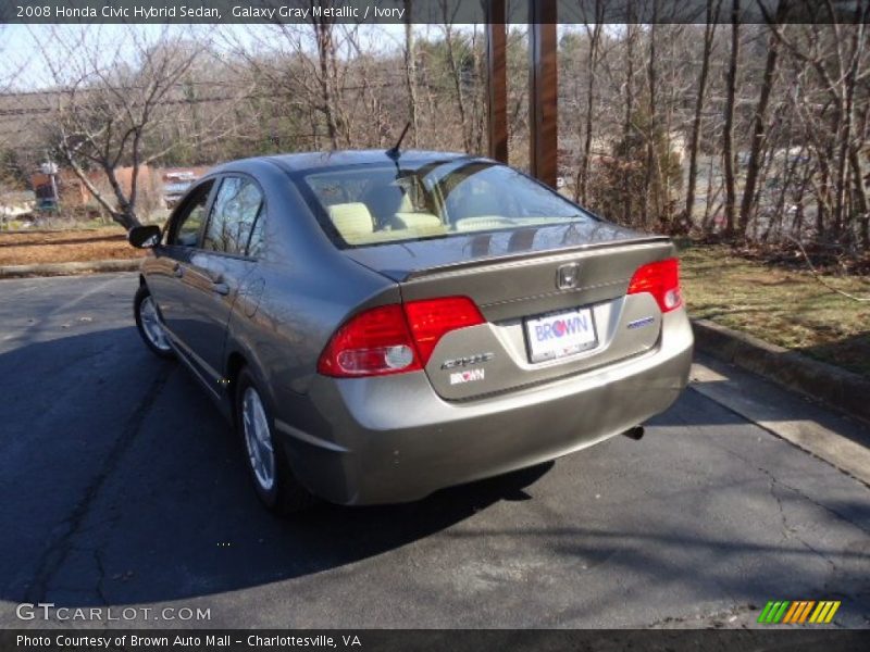 Galaxy Gray Metallic / Ivory 2008 Honda Civic Hybrid Sedan