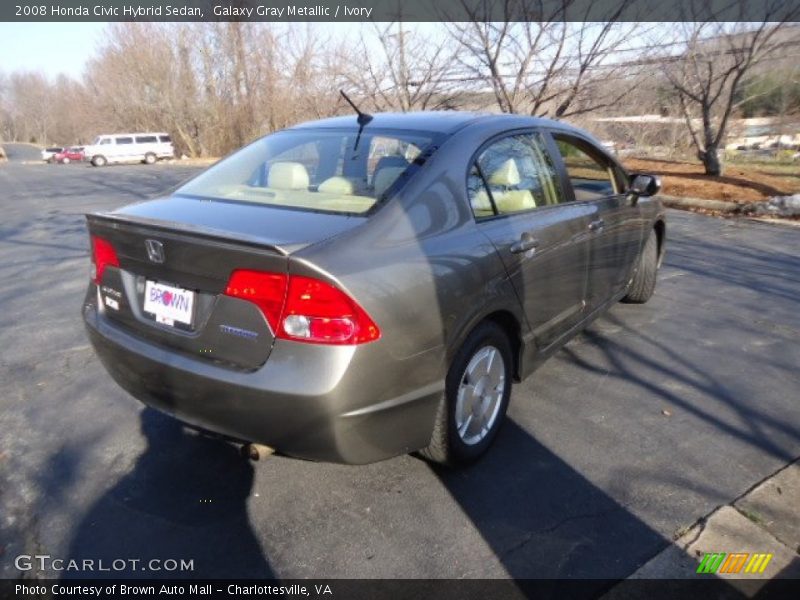 Galaxy Gray Metallic / Ivory 2008 Honda Civic Hybrid Sedan