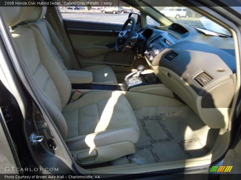 Galaxy Gray Metallic / Ivory 2008 Honda Civic Hybrid Sedan