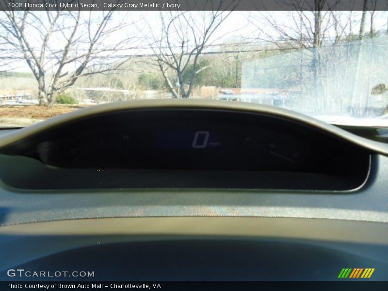 Galaxy Gray Metallic / Ivory 2008 Honda Civic Hybrid Sedan