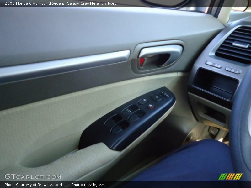 Galaxy Gray Metallic / Ivory 2008 Honda Civic Hybrid Sedan