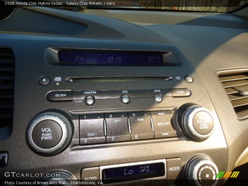 Galaxy Gray Metallic / Ivory 2008 Honda Civic Hybrid Sedan