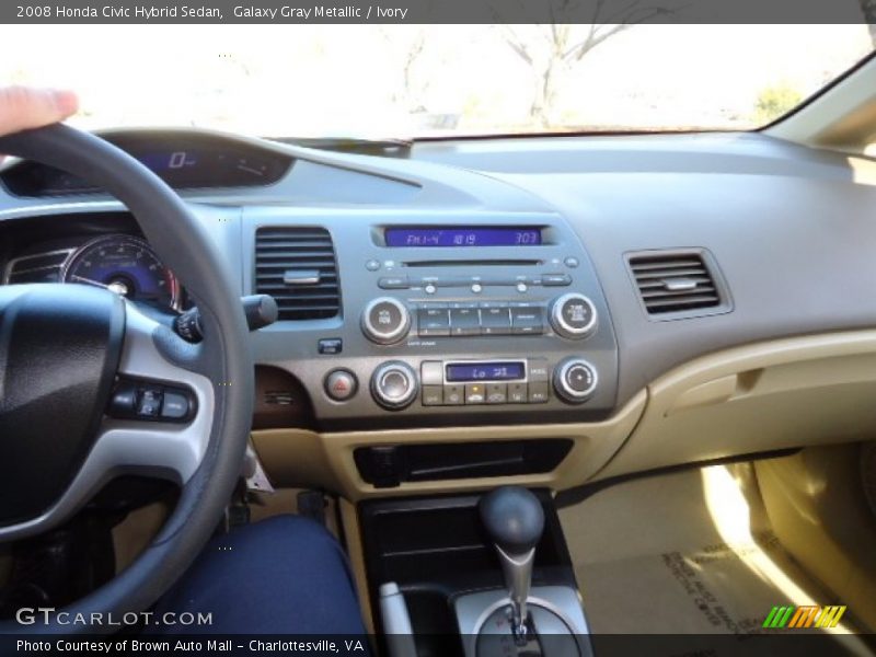 Galaxy Gray Metallic / Ivory 2008 Honda Civic Hybrid Sedan