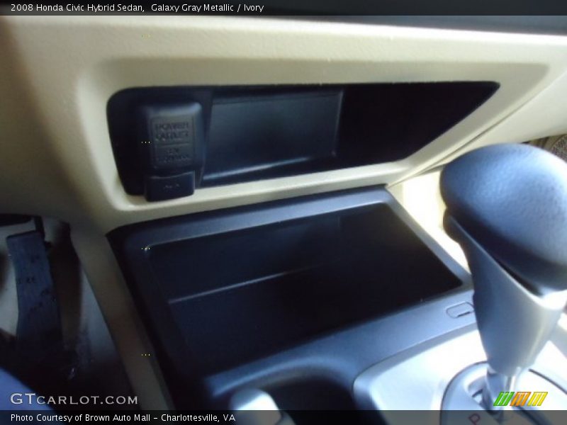 Galaxy Gray Metallic / Ivory 2008 Honda Civic Hybrid Sedan