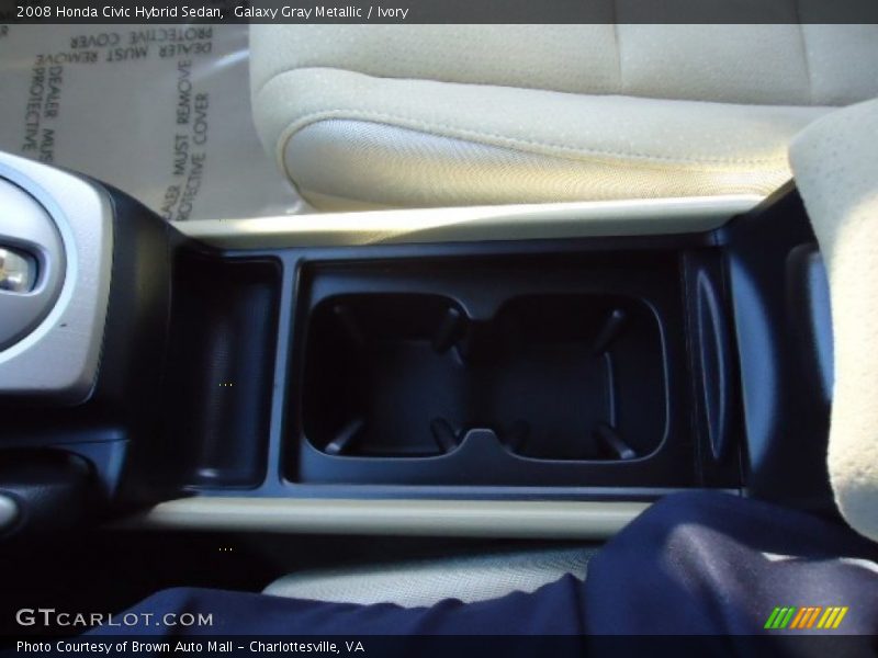 Galaxy Gray Metallic / Ivory 2008 Honda Civic Hybrid Sedan