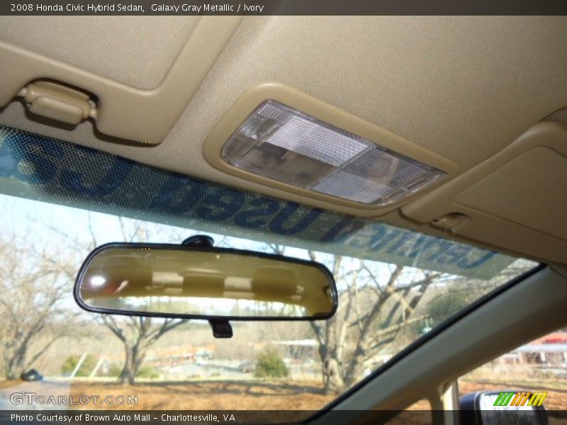 Galaxy Gray Metallic / Ivory 2008 Honda Civic Hybrid Sedan