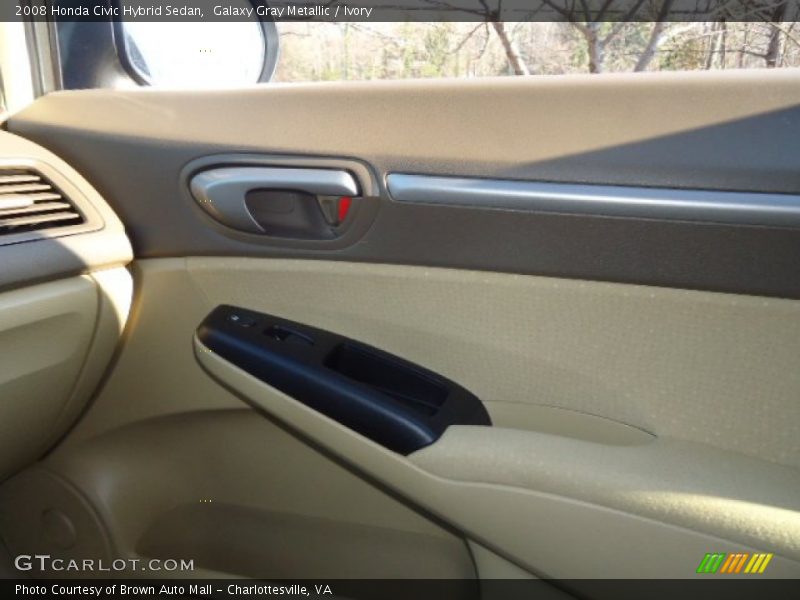Galaxy Gray Metallic / Ivory 2008 Honda Civic Hybrid Sedan