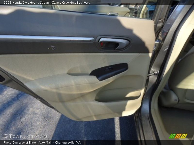 Galaxy Gray Metallic / Ivory 2008 Honda Civic Hybrid Sedan