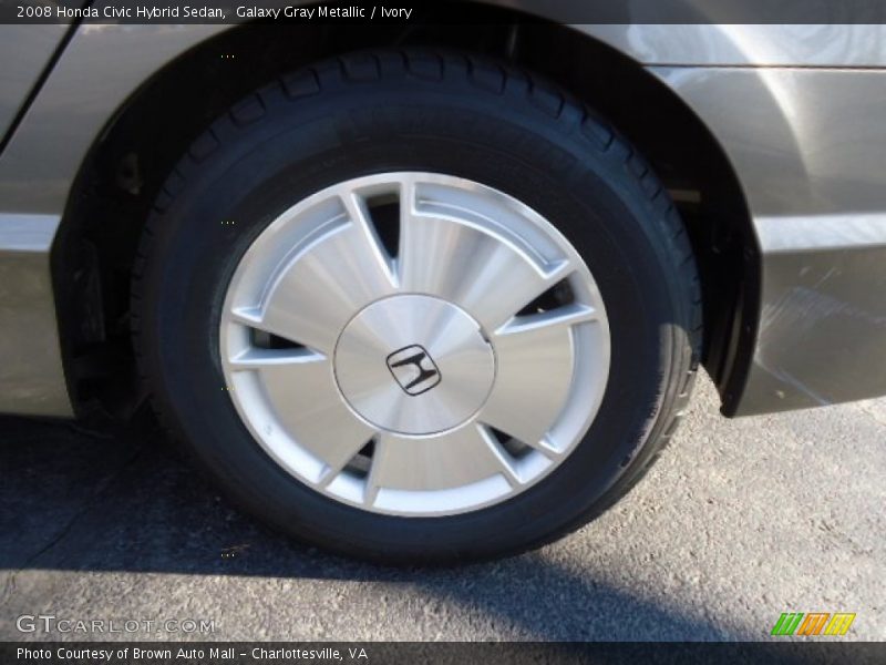 Galaxy Gray Metallic / Ivory 2008 Honda Civic Hybrid Sedan