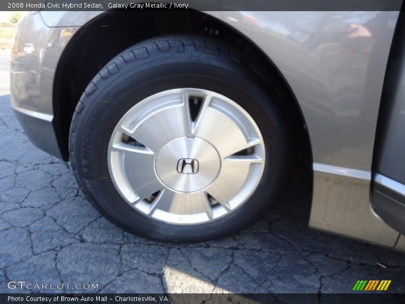 Galaxy Gray Metallic / Ivory 2008 Honda Civic Hybrid Sedan