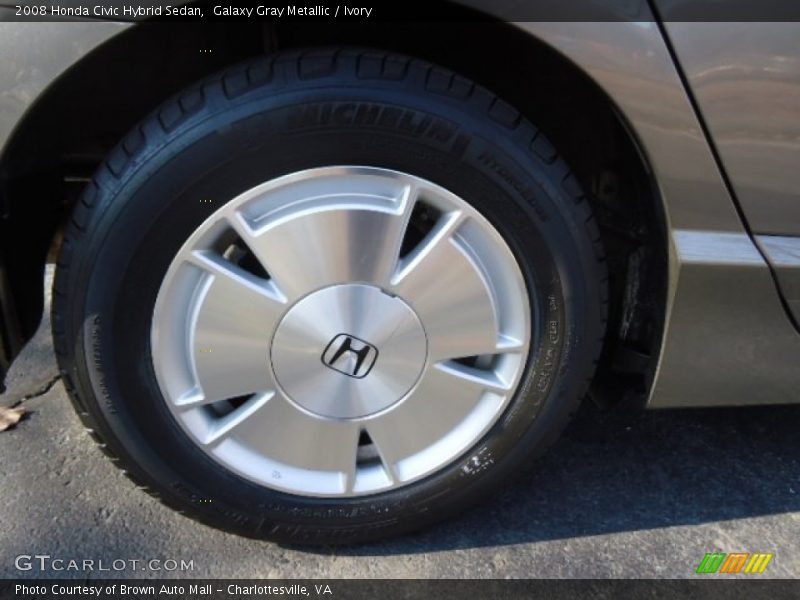 Galaxy Gray Metallic / Ivory 2008 Honda Civic Hybrid Sedan