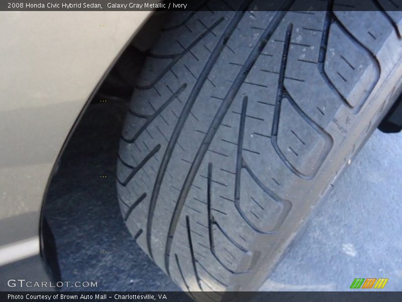 Galaxy Gray Metallic / Ivory 2008 Honda Civic Hybrid Sedan