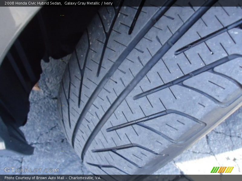 Galaxy Gray Metallic / Ivory 2008 Honda Civic Hybrid Sedan