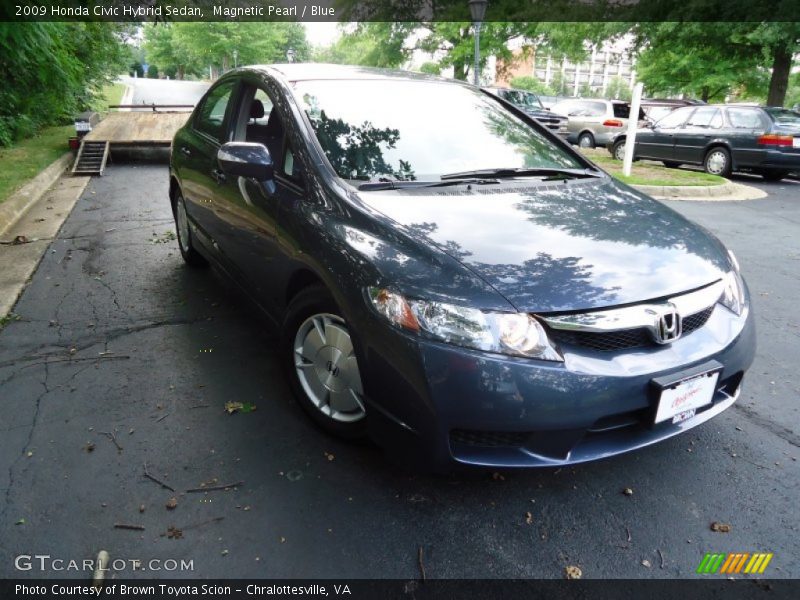 Magnetic Pearl / Blue 2009 Honda Civic Hybrid Sedan