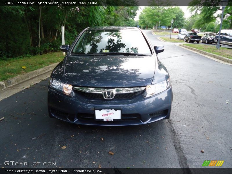 Magnetic Pearl / Blue 2009 Honda Civic Hybrid Sedan