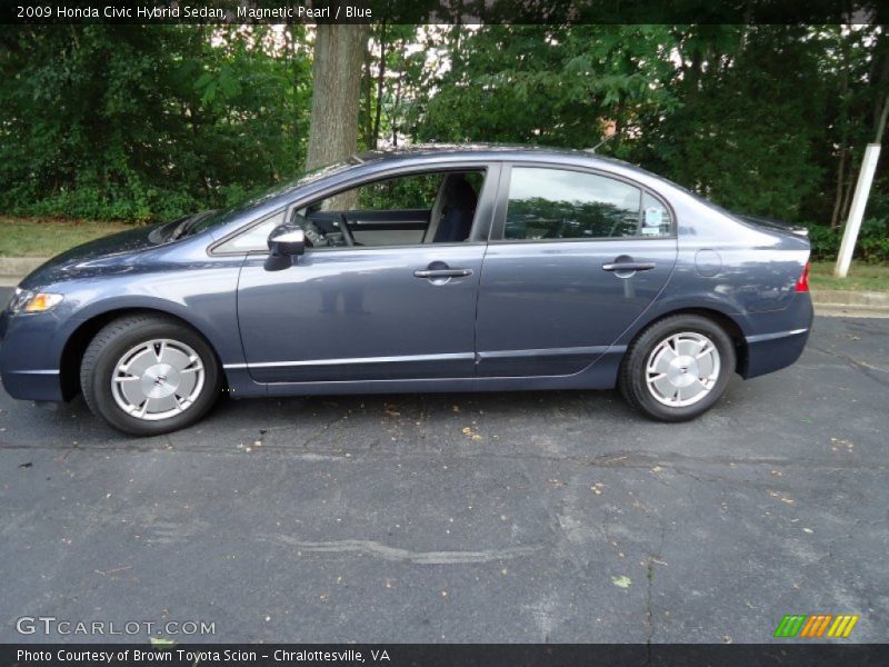 Magnetic Pearl / Blue 2009 Honda Civic Hybrid Sedan