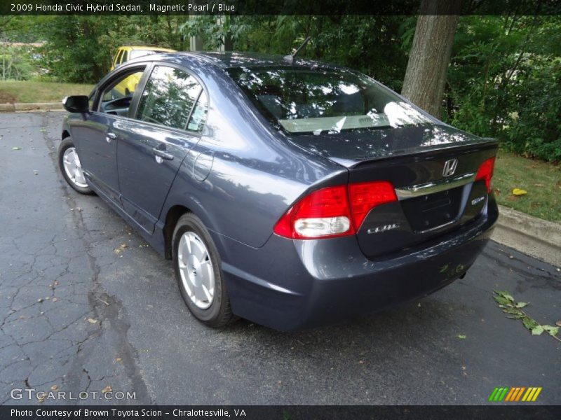 Magnetic Pearl / Blue 2009 Honda Civic Hybrid Sedan