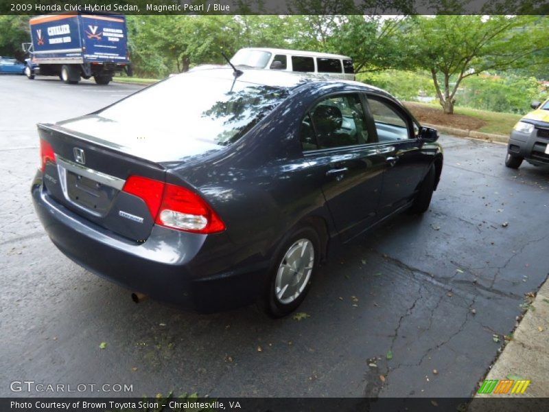 Magnetic Pearl / Blue 2009 Honda Civic Hybrid Sedan