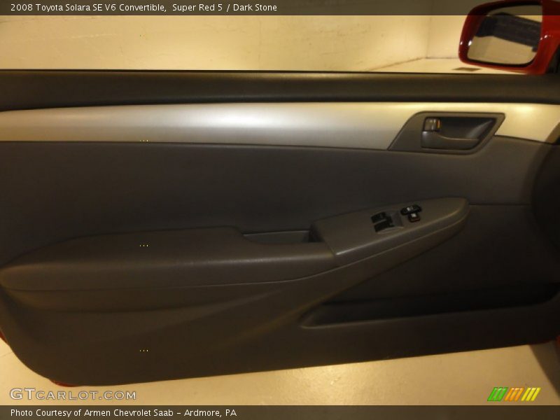 Super Red 5 / Dark Stone 2008 Toyota Solara SE V6 Convertible
