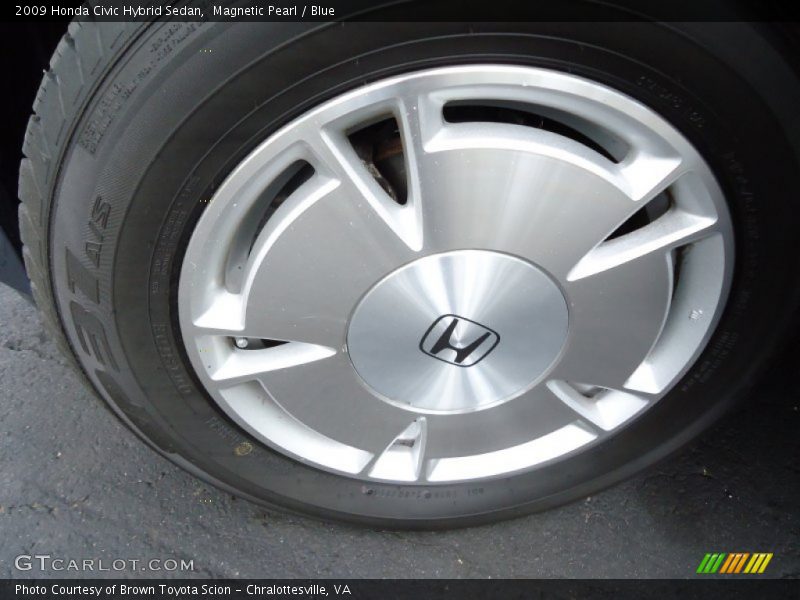 Magnetic Pearl / Blue 2009 Honda Civic Hybrid Sedan
