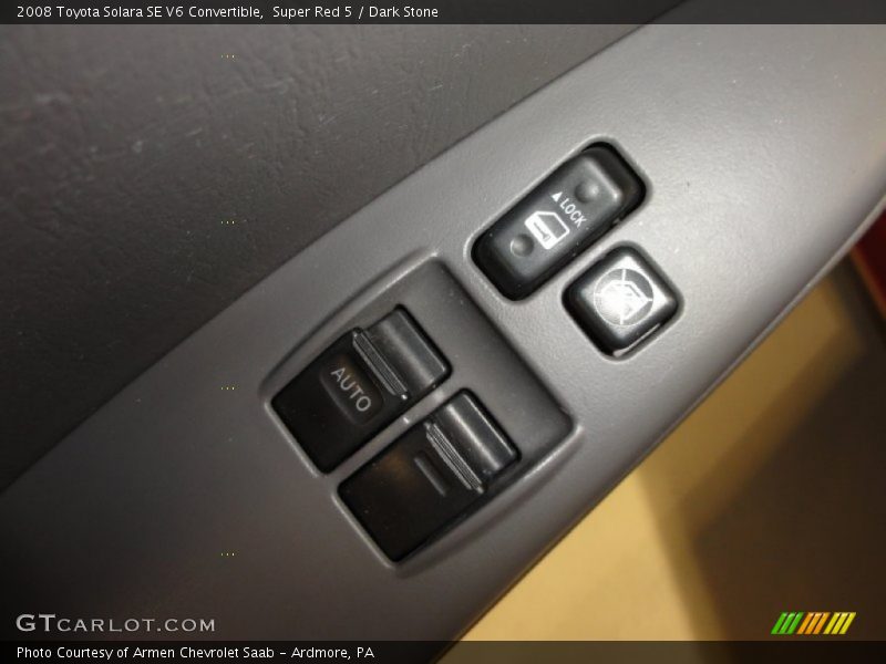 Super Red 5 / Dark Stone 2008 Toyota Solara SE V6 Convertible