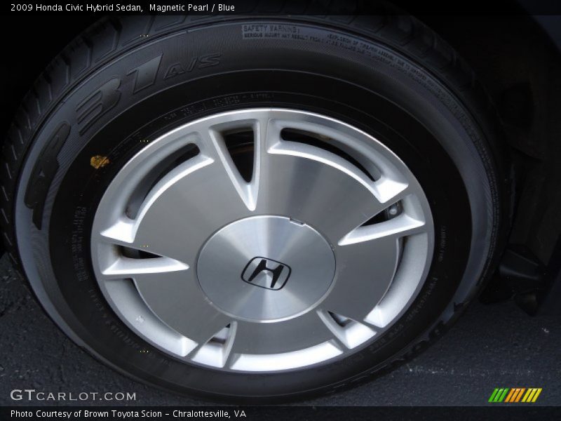 Magnetic Pearl / Blue 2009 Honda Civic Hybrid Sedan