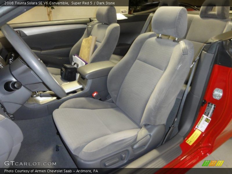 Super Red 5 / Dark Stone 2008 Toyota Solara SE V6 Convertible